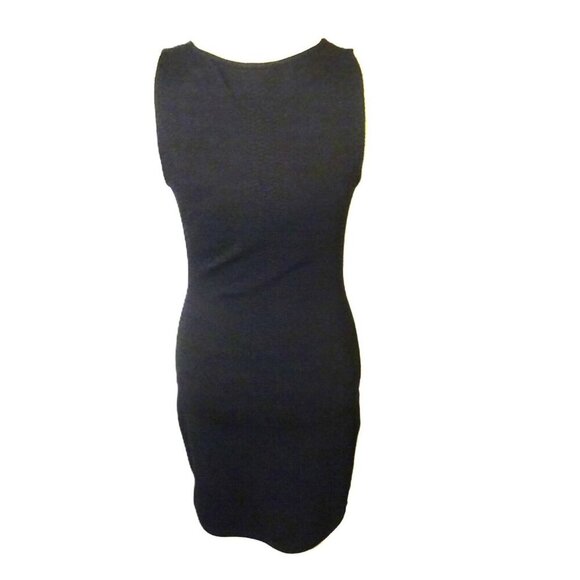 Aqua Pre-Loved Small Polyester Spandex Black Sleeveless Dress - Picture 4 of 10